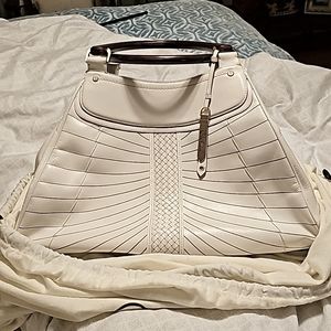 Cole Haan white leather purse